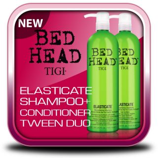 TIGI Bedhead Elasticate Shampoo Conditioner Tween Duo Tracked UK 