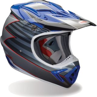 Bell Helmets Moto 8 Helmet Motoworld Blue Silver Black XLarge XL 