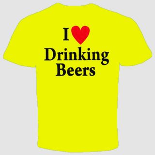 Love Drinking Beers Pub Alcohol Cool Funny T Shirt