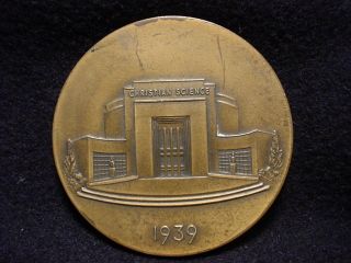 1939 New York Worlds Fair Christian Science Building Medal, 2 1/2 