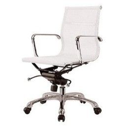 Euro Style Merrill Low Back Office Chair White Mesh ZES00524