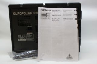 behringer europower pmp1680s powered mixer pmp 1680s