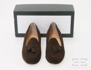 Belgian Shoes Brown Suede Tassel Loafers Size 8 M