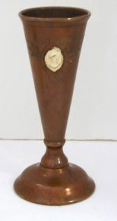   handsome arts and crafts vase was made by benedict arts studios of