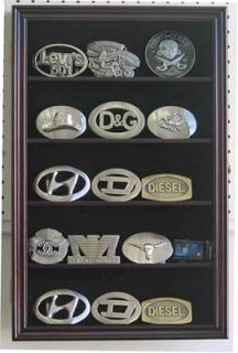 Belt Buckle Display Case Cabinet for Motorcycle Buckle