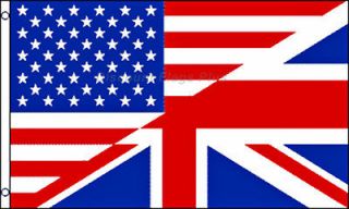 USA UK FRIENDSHIP United Kingdom British England USA New Poly 3x5 