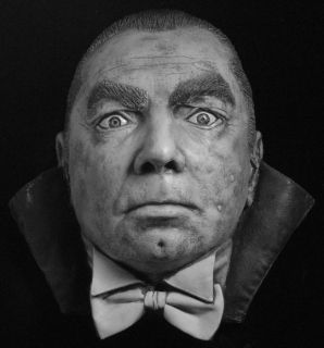 Bela Lugosi Bust as Vampire Dracula Life Mask Monster