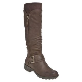 Cobb Hill Womens Bridget Knee High Riding Boots Stone Brown Leather 