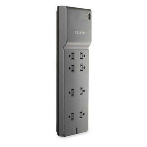   Belkin 8 Outlet Home Office Surge Protector with Telephone Protection