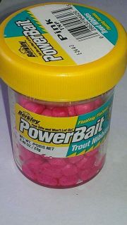 Berkley Power Bait Trout Nibbles Pink 80oz Floating Fish Bait