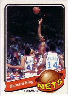 1979 80 Topps New Jersey Nets Team Set 7 Bernard King