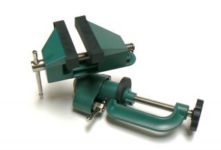 Bench Vise Vises Swivel Vise with Clamp 3 Rubber Lined Jaws Tabletop 