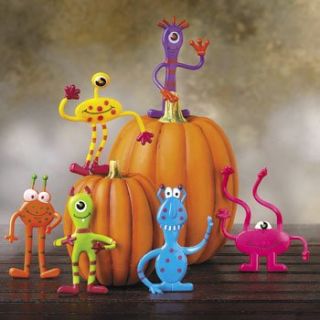12 Bendable Monsters Boys Party Favors Toys Halloween