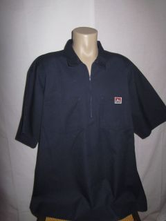 Ben Davis Mens Work Mechanic Garage Shop Shirt s s Navy Blue Size 5XL 