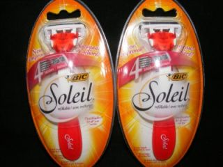 bic soleil razor 4 blade flexiblades shower holder