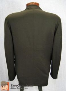 Bernini Beverly Hills Black Italian Wool Suit Jacket Sport Coat Size 