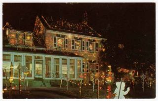 Postcard Koziar’s Christmas Village in Bernville, Pennsylvania