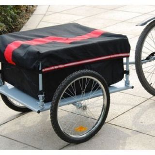 Aosom Large Red Bike Bicycle Trailer Carrier Crate for Cargo 005RL 