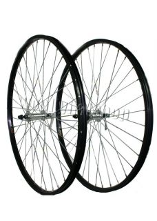   Hybrid Bike Front Rear Bike Bicycle Wheels Shimano Rear Hub Black Rims