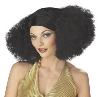 Disco Sensation 70s Groovy Adult Costume Wig Black 70166