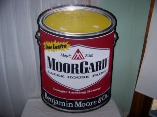 Large Vintage 1950s Benjamin Moore Co Moorgard House Paint 35 Metal 