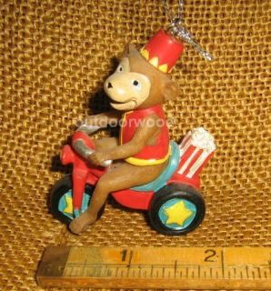 Cannon Falls Big Top Circus Animal Monkey on Tricycle with Popcorn 