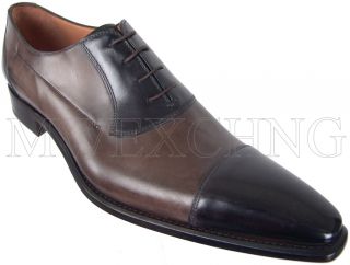 Francesco Benigno Elegant Leather Oxfords Shoes UK 9