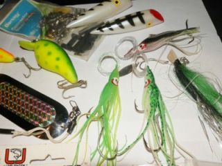 Up for sell is a lot of Luhr Jensen Down Rigger etc Fishing Lures 