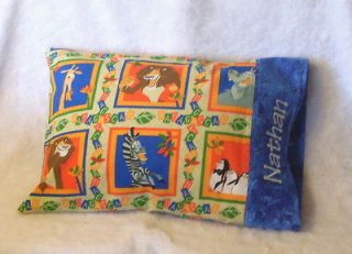 Handmade~MADAGASCAR~Toddler/Travel Pillow Case MOVIE Last 1 ZEBRA 