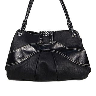 Betty Boop Signature Design Hobo Rhinestone Handbag Purse Black