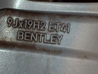 19 Bentley Wheels Tires Continental GT GTC Flying Spur Matte Black 