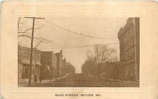 MO Bevier Main Street Star Theatre mailed 1912 R33515