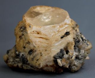   Free Yellowish Heliodor Beryl Crystal w Albite Afghanistan
