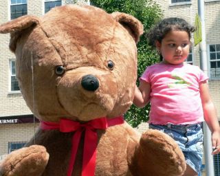 Giant 68 Teddy Bear Big Plush Stuffed Animal Med Brown