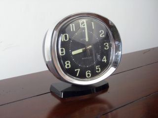 Big Ben West Clock Table Top Alarm Clock Mid Century Modern Vintage 