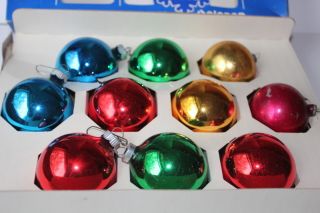 Vintage 1970s Shiny Brite Glass Christmas Ornaments 10