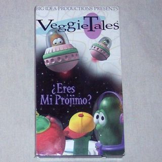   Eres MI Projimo Spanish Veggie Tales RARE VHS Tape Big Idea Bob