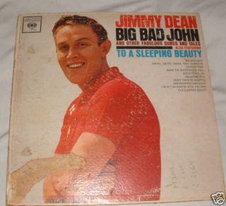 Jimmy Dean Big Bad John LP Vinyl Record Columbia