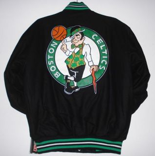 Size 4XL NBA Boston Celtics Wool Reversible Jacket New JH Design XXXXL 