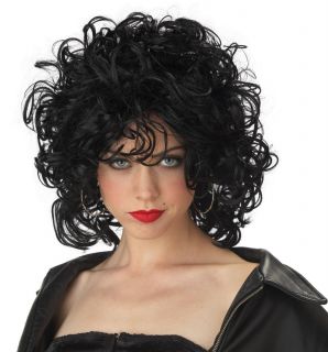 The Bad Girl Jersey Girls Sandy Grease Adult Costume Wig   Black