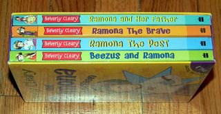 New BEVERLY CLEARY 4 Book Set RAMONA COLLECTION Vol. 1 Father Pest 