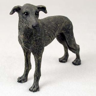 Greyhound Hand Painted Collectible Dog Figurine Statue Brindle