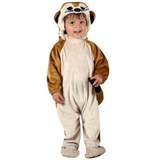 ANIMAL PLANET MEERKAT Baby Toddler Costume Romper + Headpiece 12 18 
