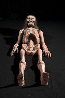 halloween lifesize animated bones skeleton horror prop 