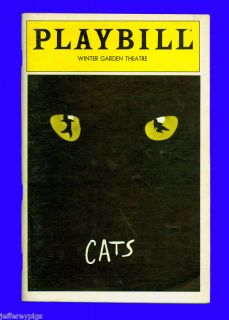 Playbill Cats Betty Buckley Autographed Ken Page
