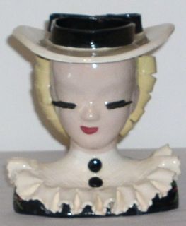Mary Lou Head Vase by Betty Lou Nichols Excellent Cond