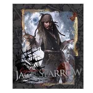 Pirates of The Caribbean Captain Jack Sparrow Johnny Depp Fleece 