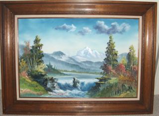 Original Framed Bill Alexander Painting Signed to Bob Mr Ross from 