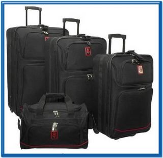 Brand New Bill Blass 4 Pieces Expandable Rolling Luggage Set