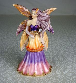   Moon Fairy Jeweled Enameled Trinket Box Jessica Galbreth 3477